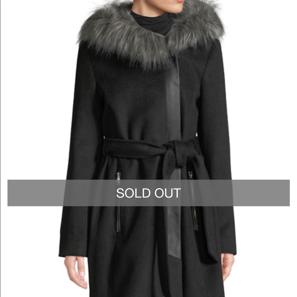 Karl Lagerfeld faux-fur hooded coat